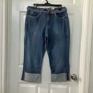 Gloria Vanderbilt Dark Blue Ankle Jeans size 10 . NWT